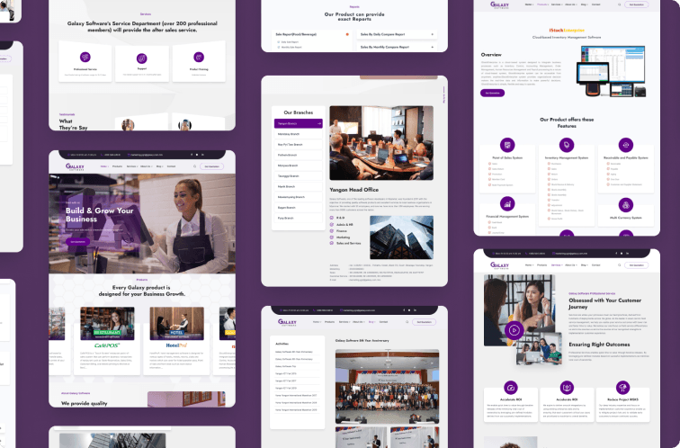 Galaxy Software — Corporate Website Redesign