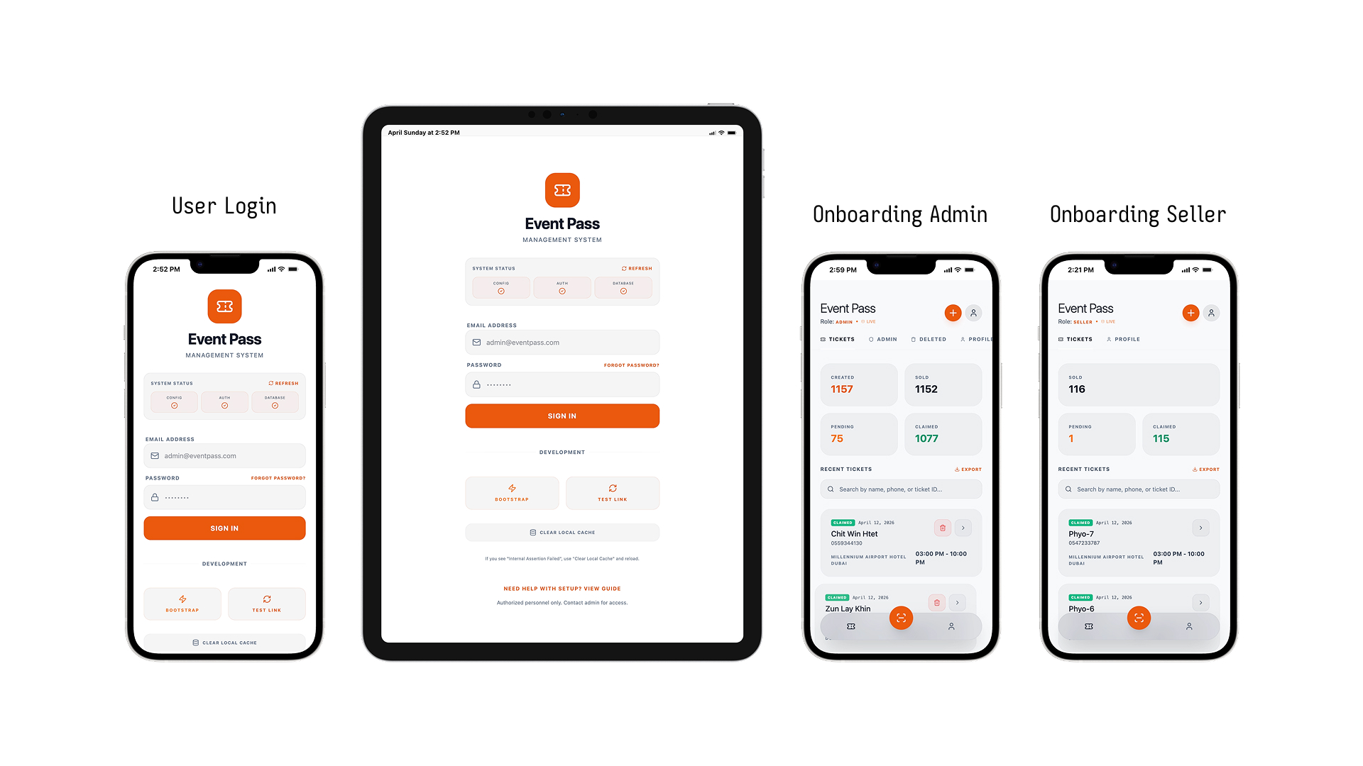 User Login & Onboarding
